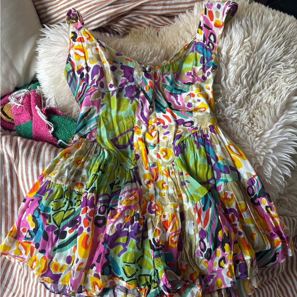 Vanessa Mooney Colorful Romper